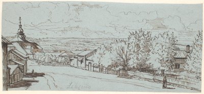 Strada per la chiesa di Leksand, Dalarne da Wilhelm Marstrand