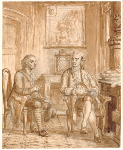 Ministro Guldberg e Wessel da Wilhelm Marstrand