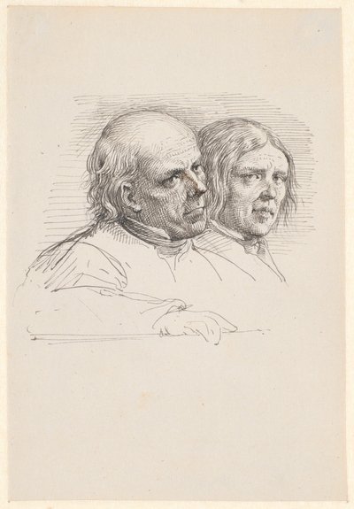 Studio di ritratto di due contadini svedesi da Wilhelm Marstrand