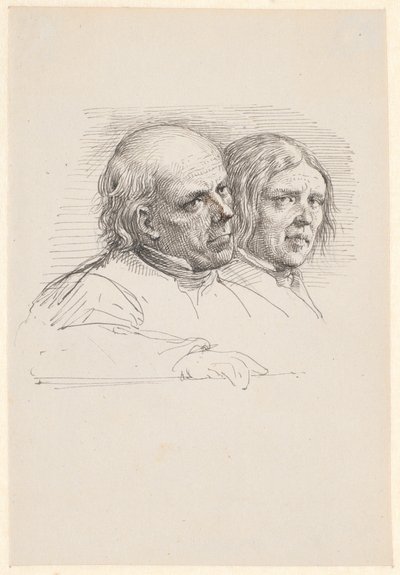 Studio di ritratto di due contadini svedesi da Wilhelm Marstrand