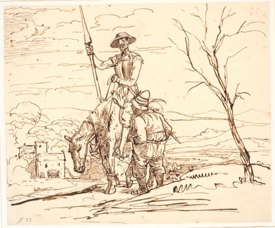 Sancho Panza racconta la storia delle capre da Wilhelm Marstrand