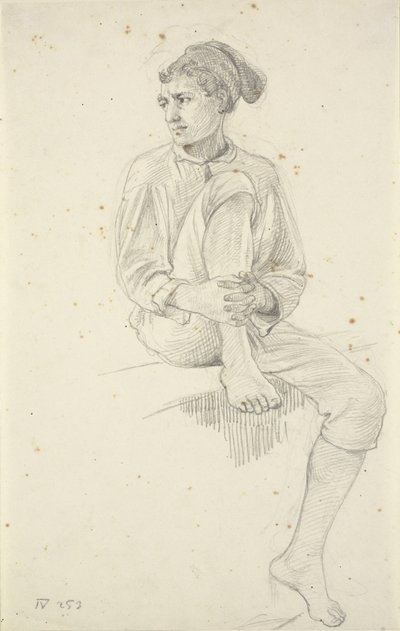 Giovane Pescatore Seduto da Wilhelm Marstrand