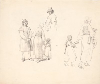 Studio di persone di Dalarna da Wilhelm Marstrand