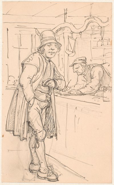 Contadino svedese dal mercante da Wilhelm Marstrand
