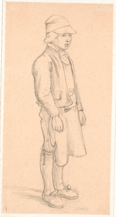 Ragazzo svedese con berretto da Wilhelm Marstrand