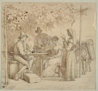 Fuori da una latteria da Wilhelm Marstrand