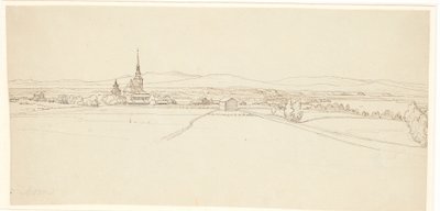 Vista verso Mora a Dalarna da Wilhelm Marstrand