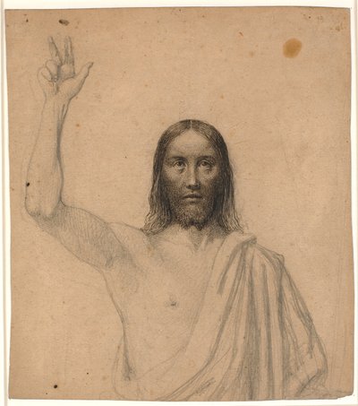 Cristo benedicente. Mezza figura di fronte da Wilhelm Marstrand
