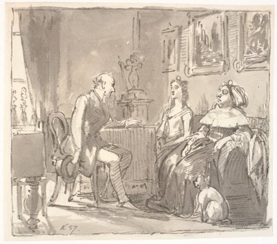 Visita alla sua grazia da Wilhelm Marstrand