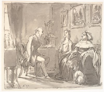 Visita alla sua grazia da Wilhelm Marstrand