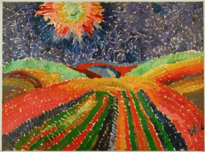 Strada di campagna da Wilhelm Morgner