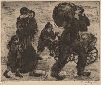 Famiglia di rifugiati da Wilhelm Oesterle