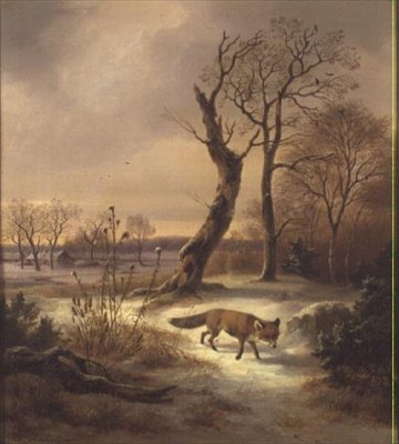 Volpe in una scena invernale da Wilhelm Reinhardt