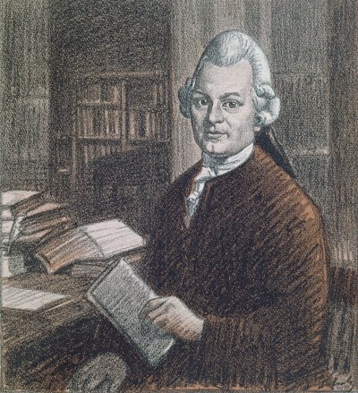 Ritratto di Gotthold Ephraim Lessing da Wilhelm Schulz
