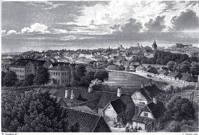Veduta di Dorpat, c. 1850 da Wilhelm Siegfried Stavenhagen