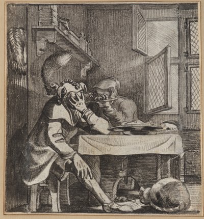 Il pazzo che guarda attraverso le dita della moglie da Wilhelm Stettler