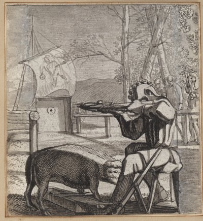 Lo sciocco che spara al bersaglio da Wilhelm Stettler