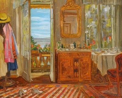 Interno sul Lago di Starnberg da Wilhelm Trübner