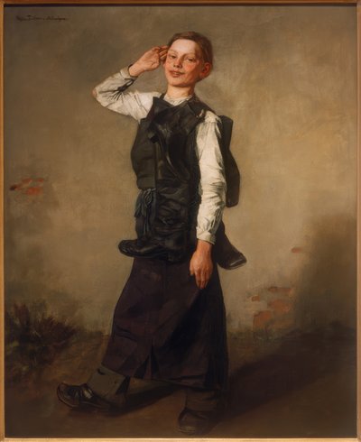 Ragazzo calzolaio da Wilhelm Trübner