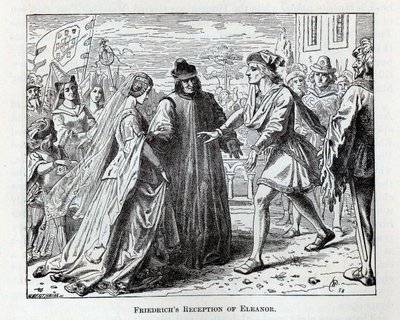 La ricezione di Eleonora da parte di Federico, 1882 da Wilhelm Werthmann