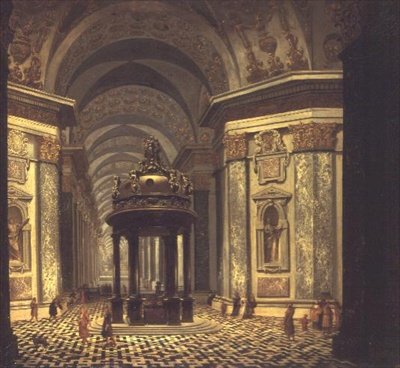 Interno di una chiesa da Wilhelm van Ehrenberg