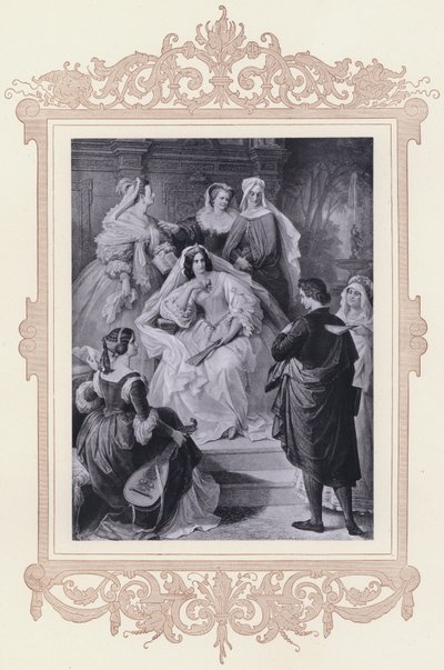 Leonore, Torquato Tasso da Wilhelm von (after) Kaulbach