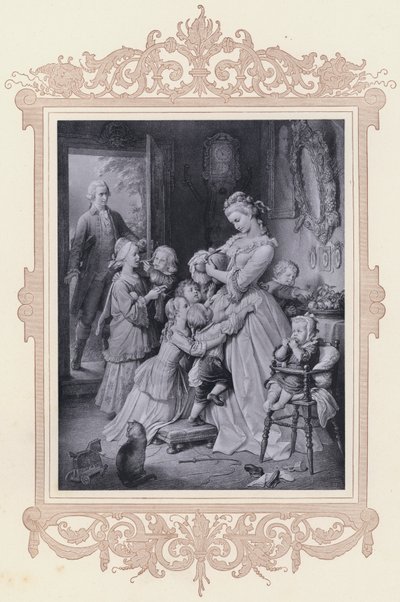 Lotte, i dolori del giovane Werther da Wilhelm von (after) Kaulbach