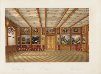 Sala da pranzo Oscarshal, 1852 da Wilhelm von Hanno