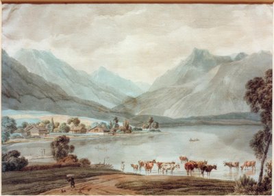 Il lago Schliersee da Wilhelm von Kobell