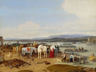 Dopo la caccia sul Lago di Costanza da Wilhelm von Kobell