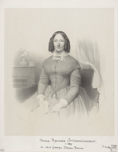 Ritratto di Anna Agnesia Bruce-Schimmelpenninck da Wilhelmus Cornelis Chimaer van Oudendorp
