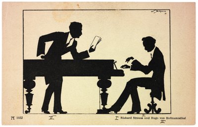 Hugo von Hofmannsthal 1874-1929 e Richard Strauss 1864-1949, 1914 da Wilhem Bithorn
