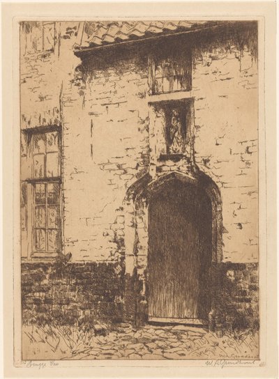 Bruges da Willem Adrianus Grondhout (signed by artist)