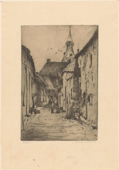 Hattem da Willem Adrianus Grondhout (signed by artist)