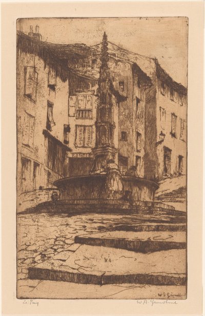 Le Puy da Willem Adrianus Grondhout (signed by artist)