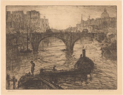 Londra da Willem Adrianus Grondhout (signed by artist)