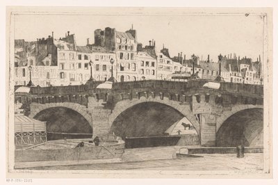 Pont Neuf da Willem Adrianus Grondhout (signed by artist)