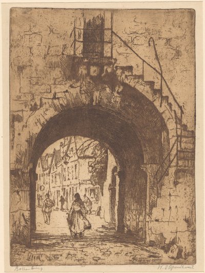 Rothenburg da Willem Adrianus Grondhout (signed by artist)