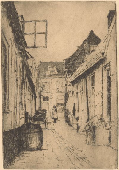 Stradina a Voorburg da Willem Adrianus Grondhout (signed by artist)