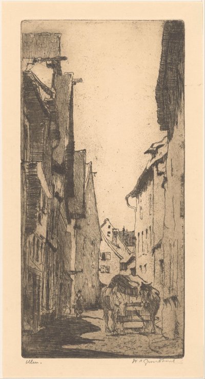 Ulm da Willem Adrianus Grondhout (signed by artist)