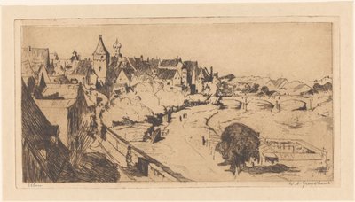 Ulm da Willem Adrianus Grondhout (signed by artist)