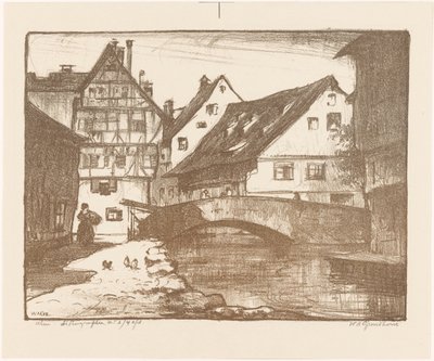 Ulm da Willem Adrianus Grondhout (signed by artist)