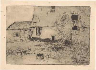 Piede di un mulino a Voorburg da Willem Adrianus Grondhout (signed by artist)