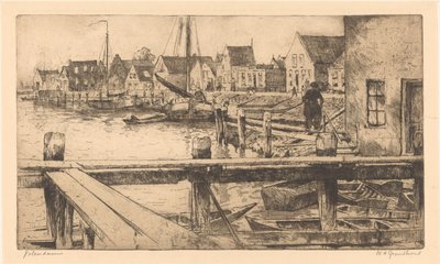 Volendam da Willem Adrianus Grondhout (signed by artist)