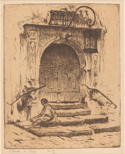 Porta del municipio a Rothenburg ob der Tauber da Willem Adrianus Grondhout