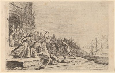I seguaci di Solone difendono il tempio di Venere da Willem Basse