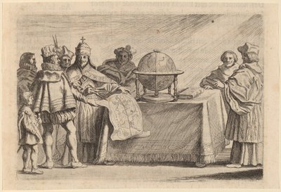 La spartizione del globo tra Spagna e Portogallo da Willem Basse