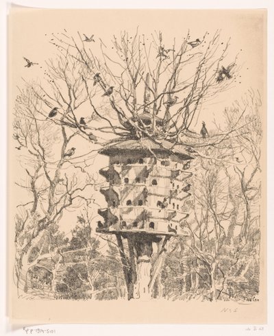 Grande voliera su un albero da Willem Bastiaan Tholen