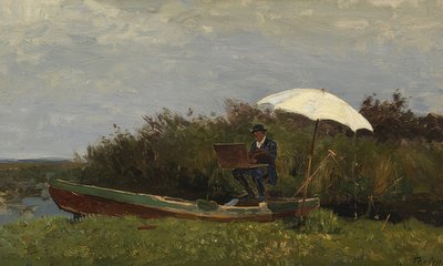 Paul Gabriël lavora in una barca da Willem Bastiaan Tholen