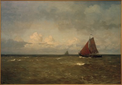 Barca a fondo piatto sullo Zuiderzee da Willem Bastiaan Tholen